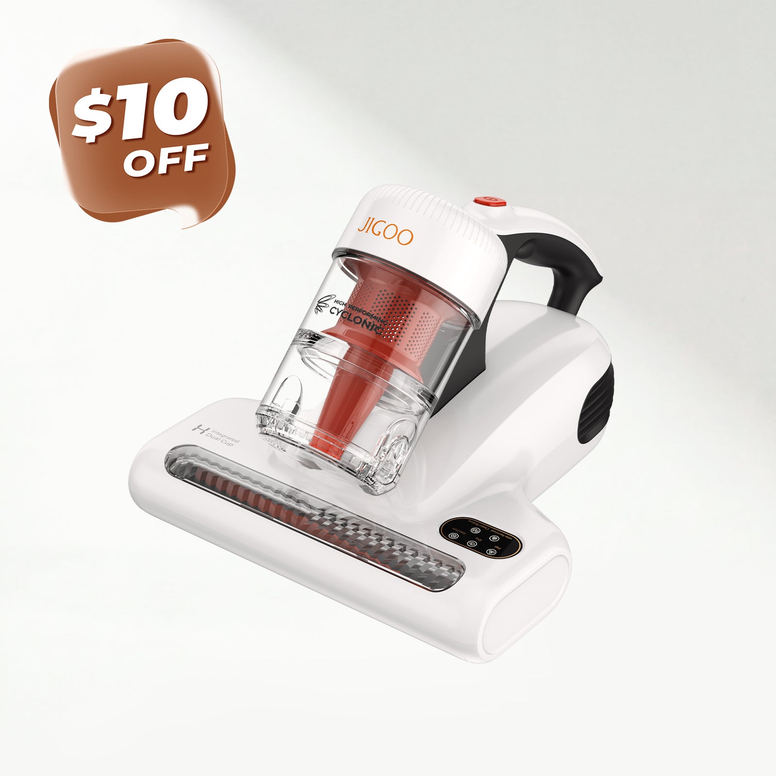 Jigoo J200 Integrated Dual-Cup Mattress Vacuum Cleaner