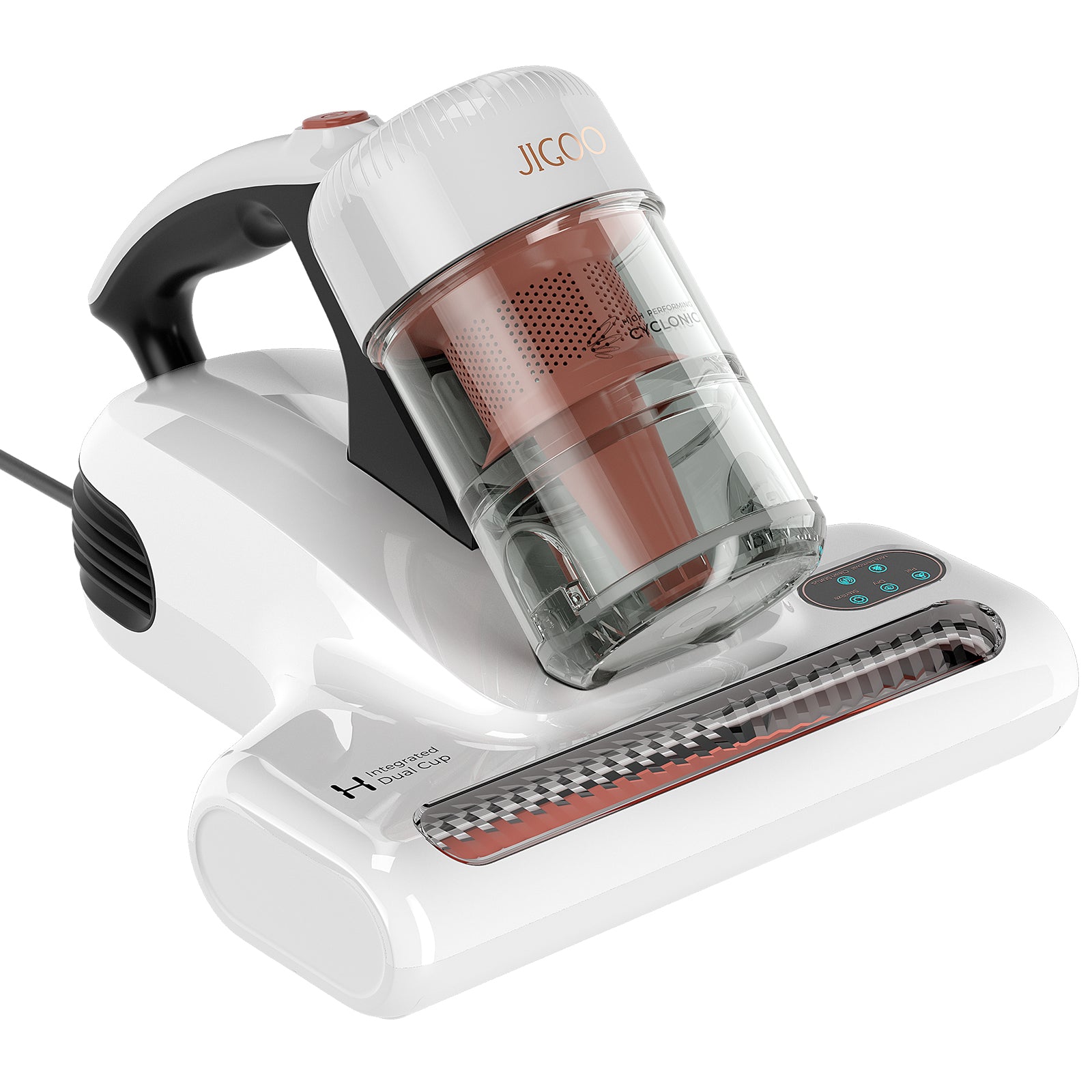 Jigoo J200 Integrated Dual-Cup Mite Cleaner - Bed Vacuum Cleaner