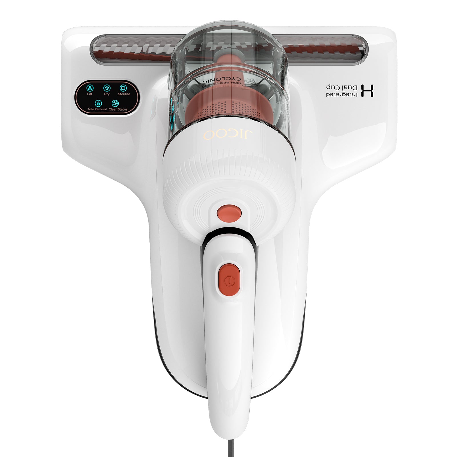 Jigoo J200 Integrated Dual-Cup Mite Cleaner - Bed Vacuum Cleaner