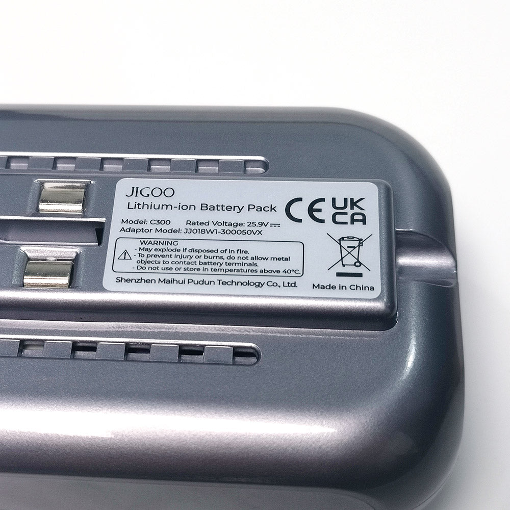 Jigoo Original Battery Pack for Jigoo C300 Cordless Stick Vacuum