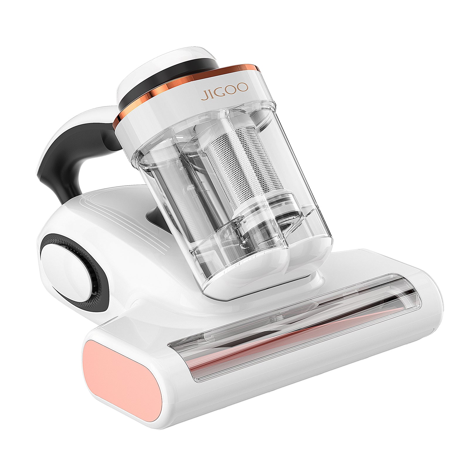JIGOO J300 Dual-Cup Smart Mite Cleaner with 13KPa Suction, Dust