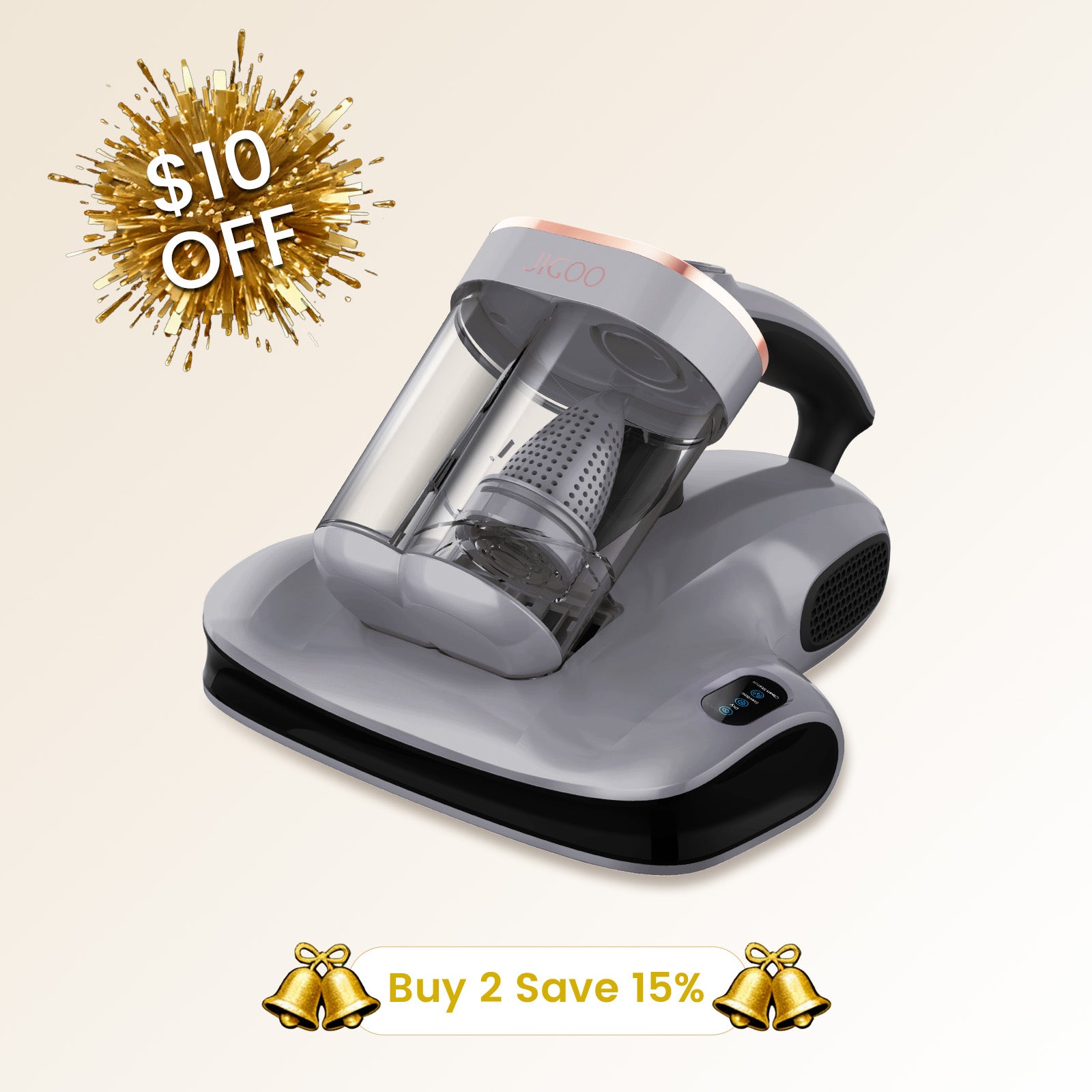 S100 Cordless Smart Dual-Cup Mattress Vacuum Cleaner