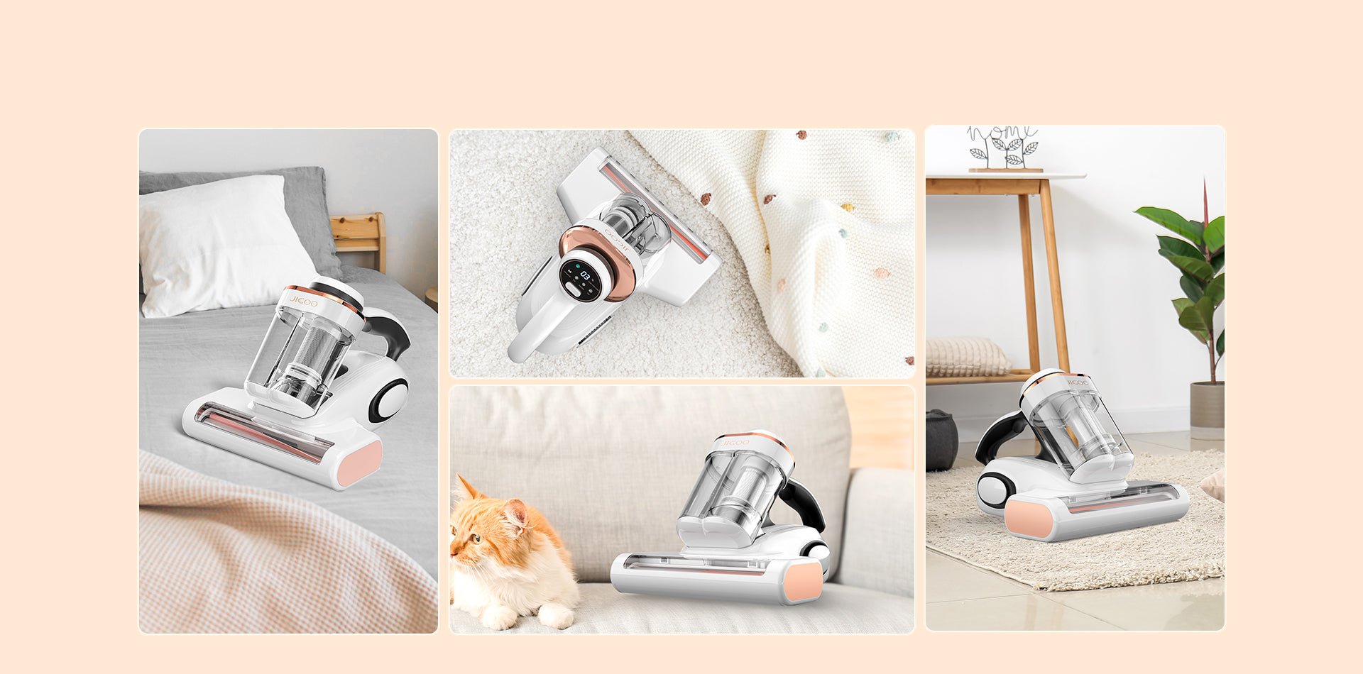Jigoo J300 Anti-Mite Vacuum Cleaner - Bed Vacuum Cleaner