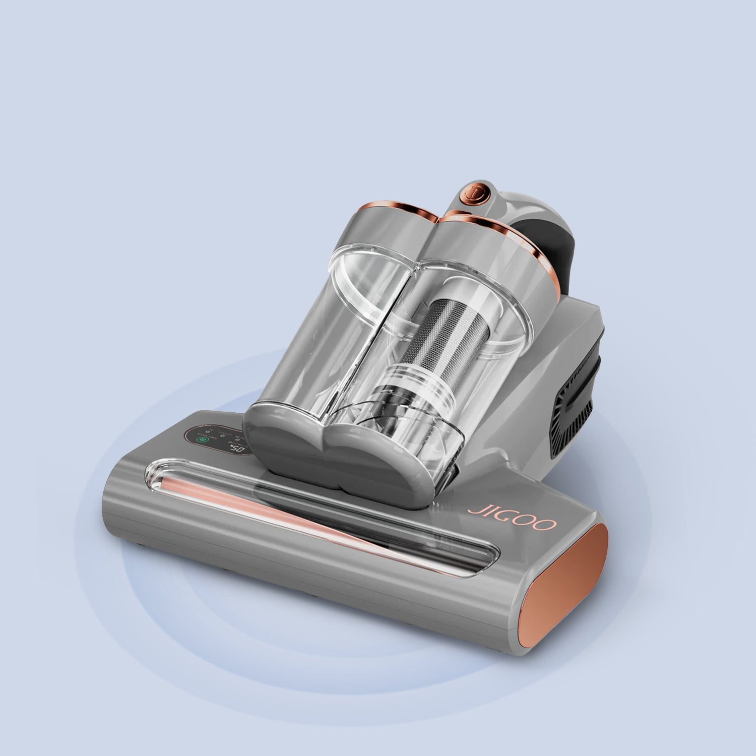 JIGOO Limpiador inteligente de ácaros de doble taza J300 con succión de 13  KPa, sensor de ácaros del polvo, cepillo giratorio de metal, aire caliente  a 55 ℃ – Los mejores productos