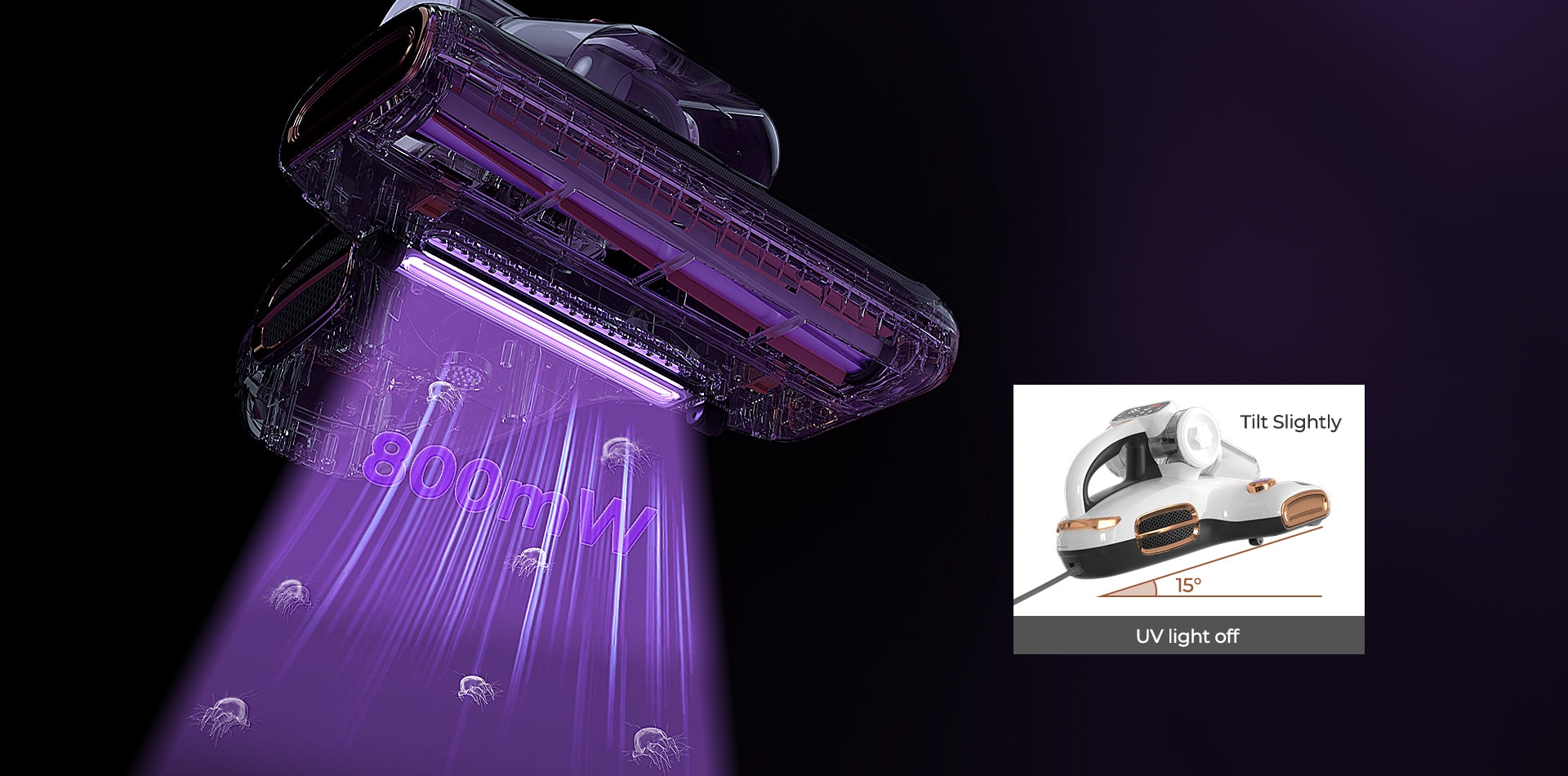 Jigoo T600 Mattress Vacuum Cleaner