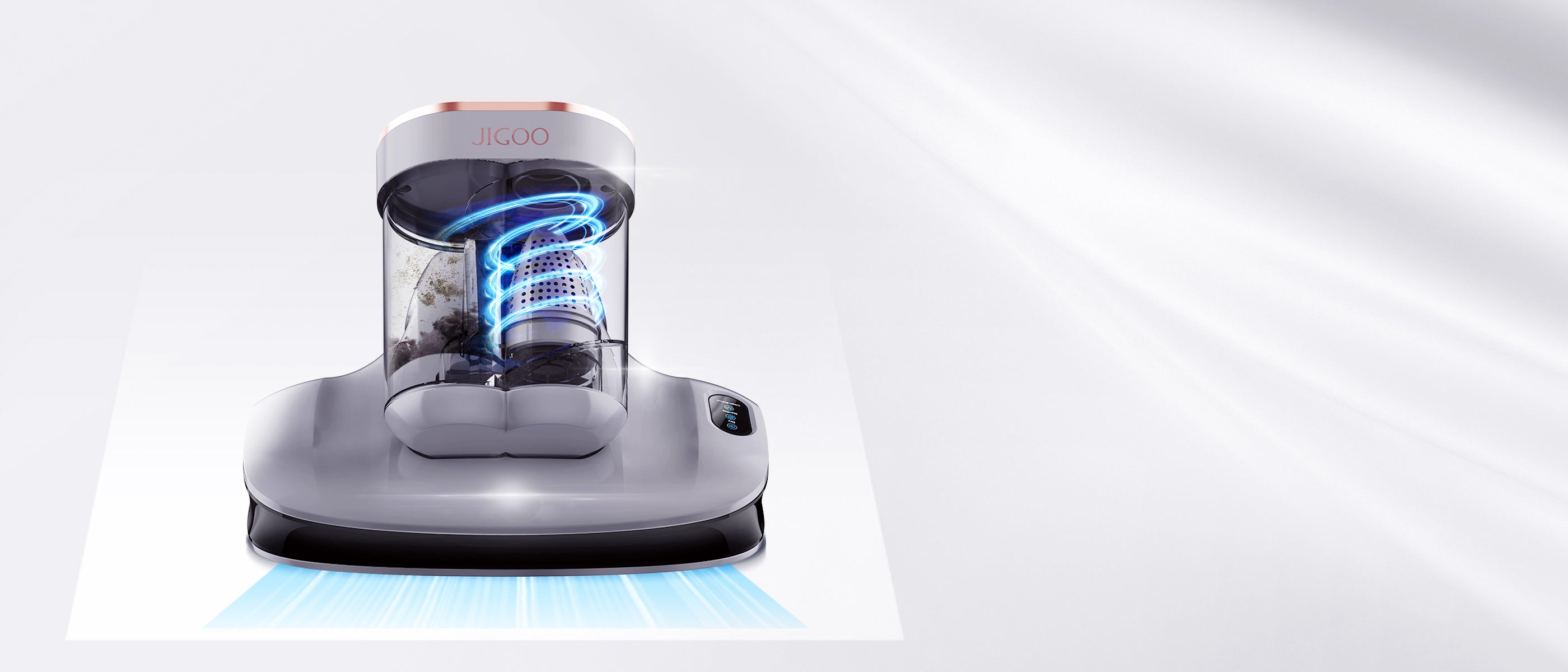 JIGOO S100 ふとんクリーナー Jigoo S100 Smart Dual-Cup Mattress Vacuum Cleaner